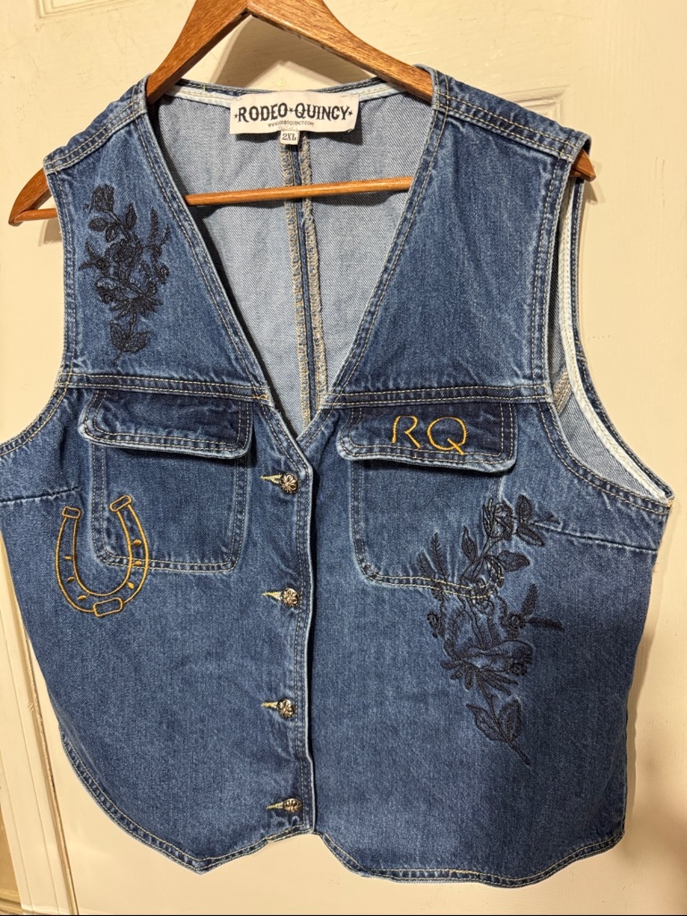 Rodeo Quincy Denim Vest - 2XL